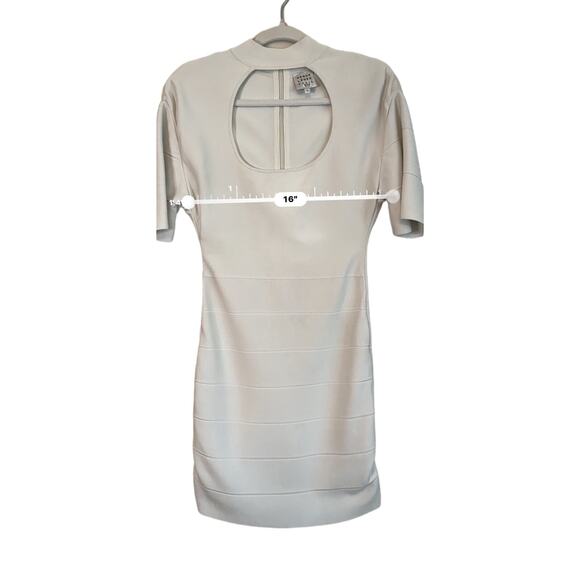 Herve Lenger Paris ivory ICON CUT OUT DRESS size small - Picture 4 of 13